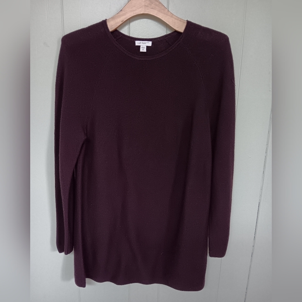 Womens J.JILL merino wool sweater Womens sz M maroon